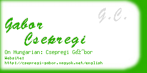 gabor csepregi business card